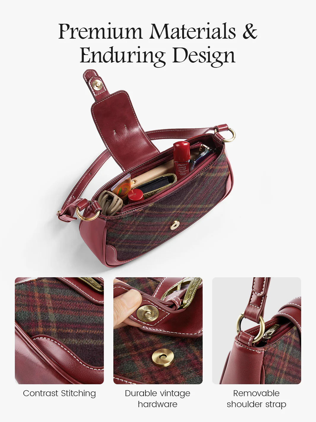 Alison Vintage Daily Shoulder Bag - Image 21