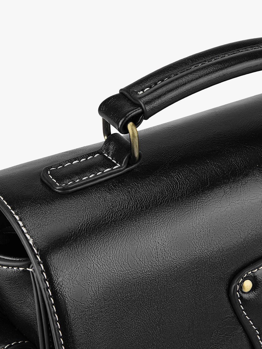 Alison Vintage Vegan Leather Crossbody Bag - Image 26