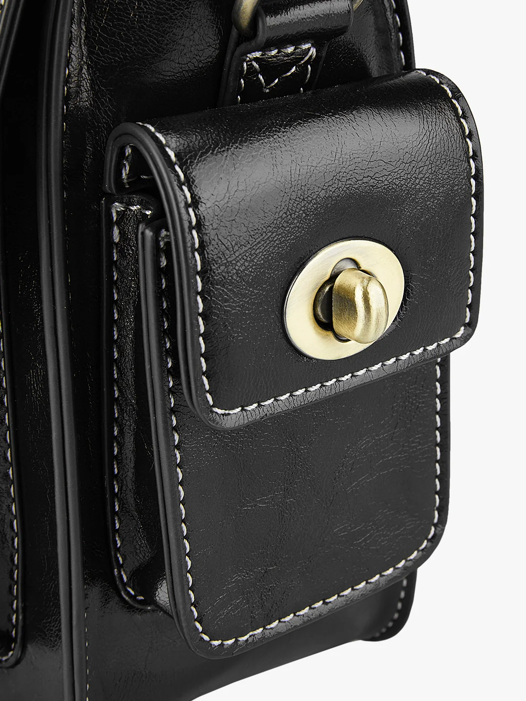 Alison Vintage Vegan Leather Crossbody Bag - Image 28