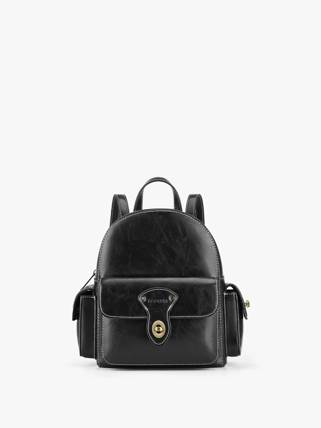 Alison Vintage Vegan Leather Mini Backpack - Image 11