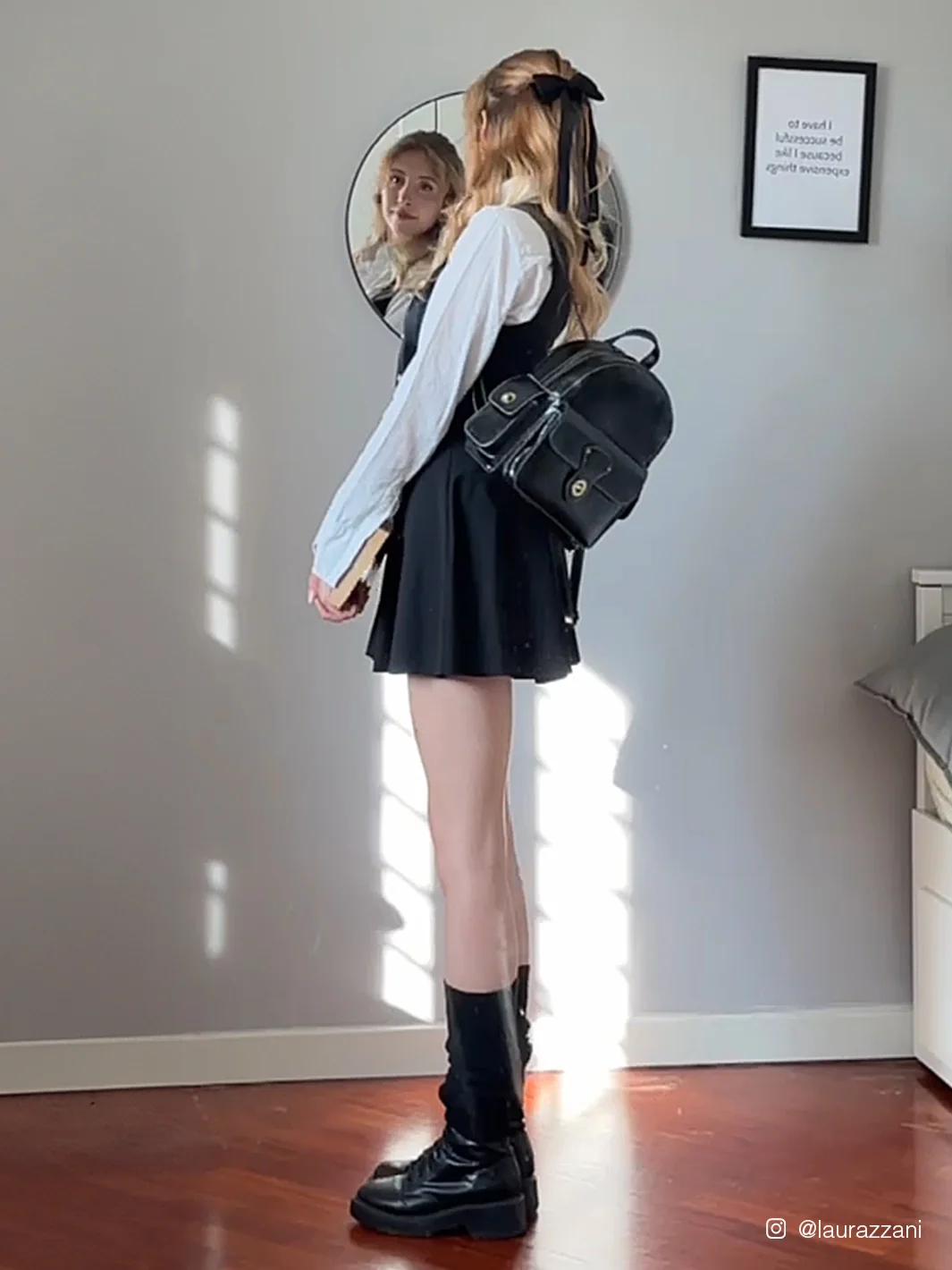 Alison Vintage Vegan Leather Mini Backpack - Image 13