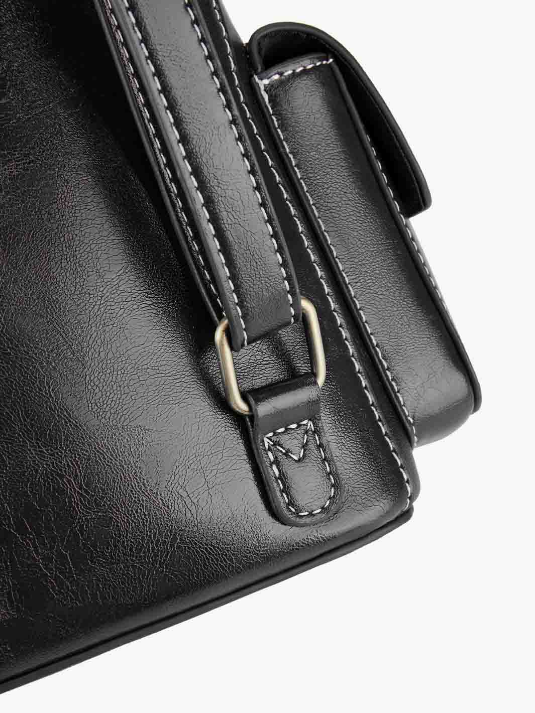 Alison Vintage Vegan Leather Mini Backpack - Image 23