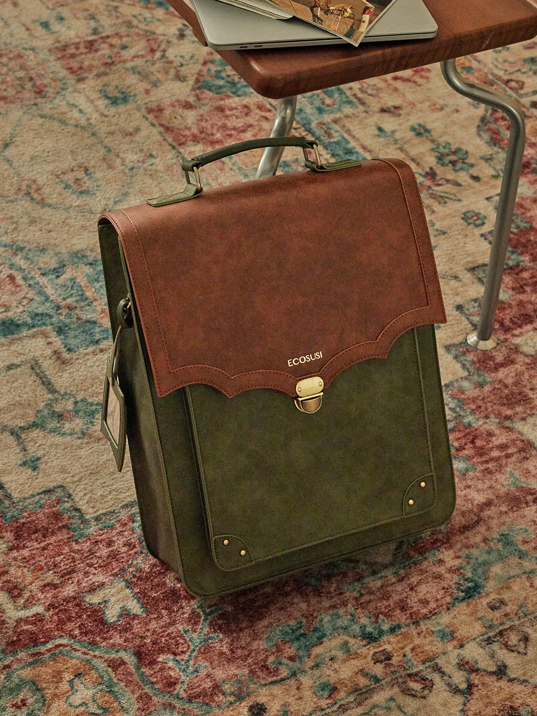 Aria Vintage Backpack for Laptops 11-15.6 Inches - Image 17