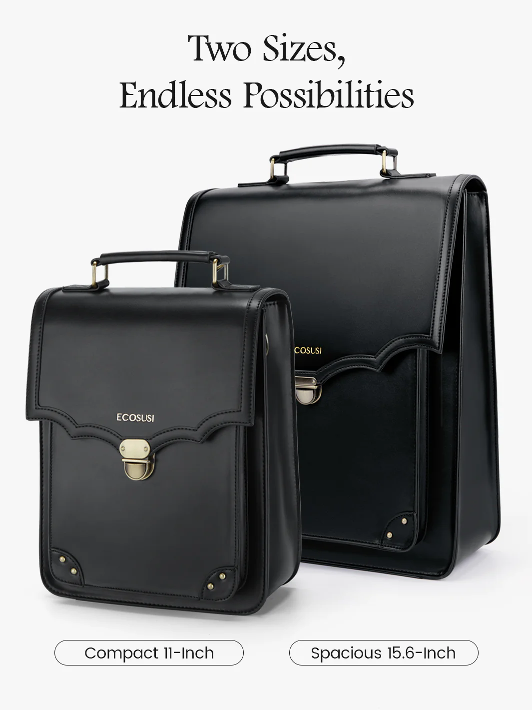 Aria Vintage Backpack for Laptops 11-15.6 Inches - Image 24