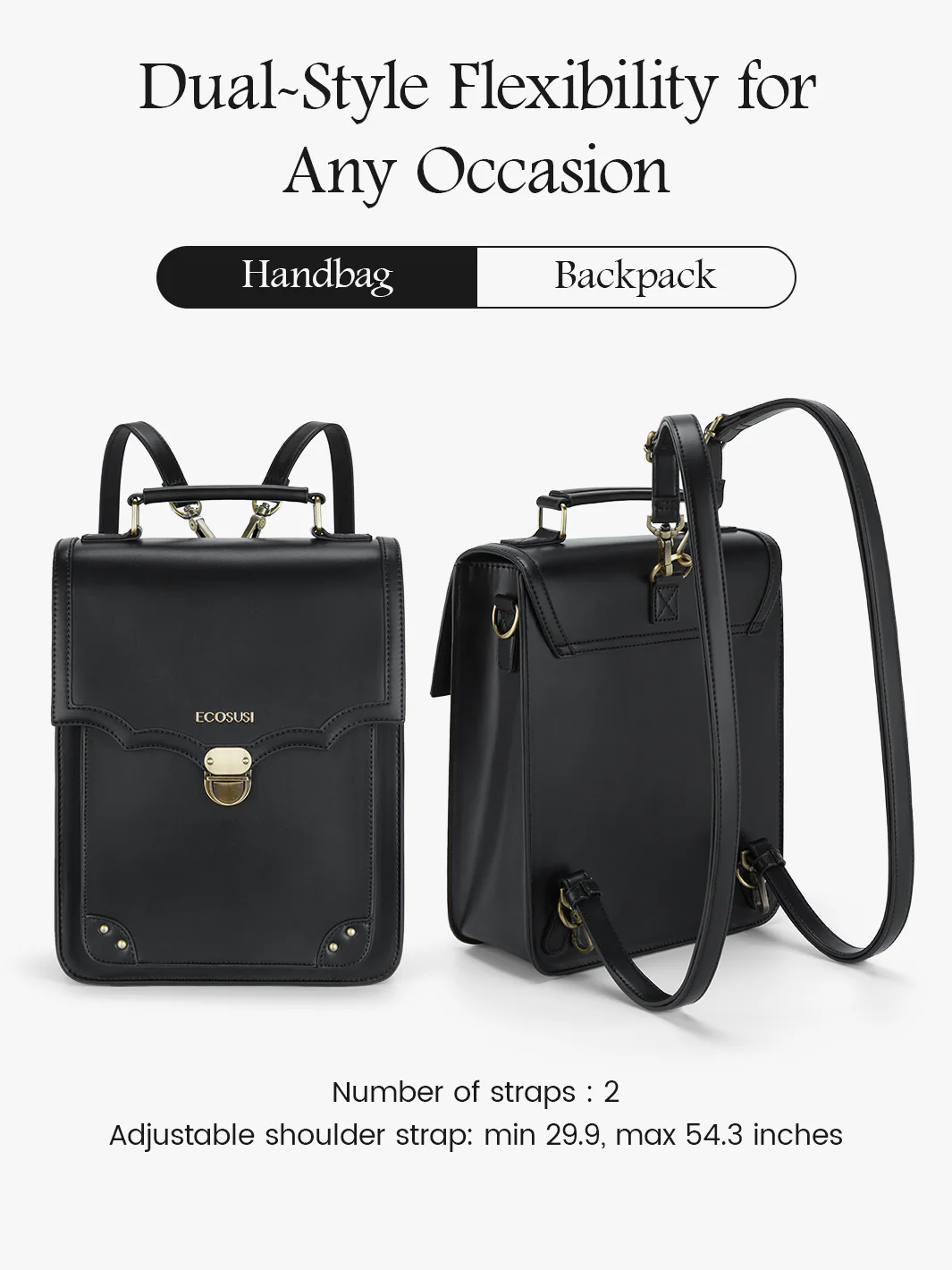 Aria Vintage Backpack for Laptops 11-15.6 Inches - Image 28