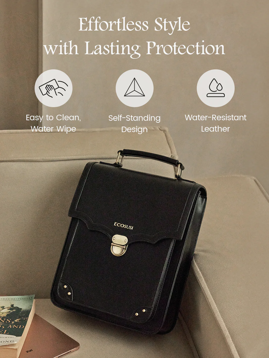 Aria Vintage Backpack for Laptops 11-15.6 Inches - Image 32