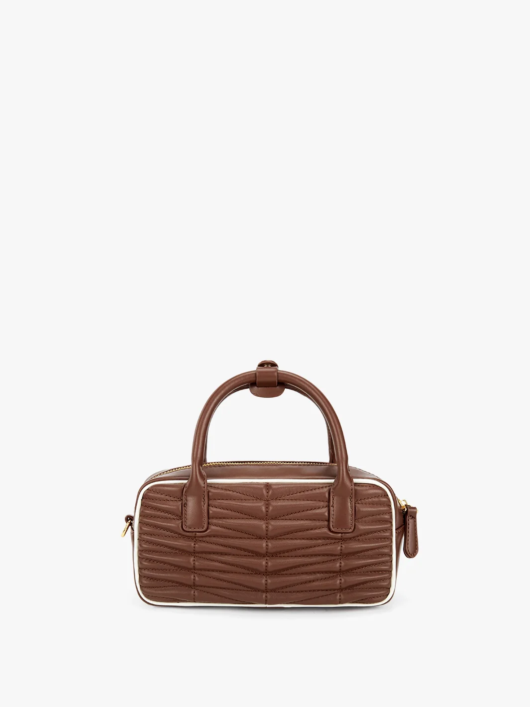 Claire Quilted Vegan Leather Pillow Bag - Image 10