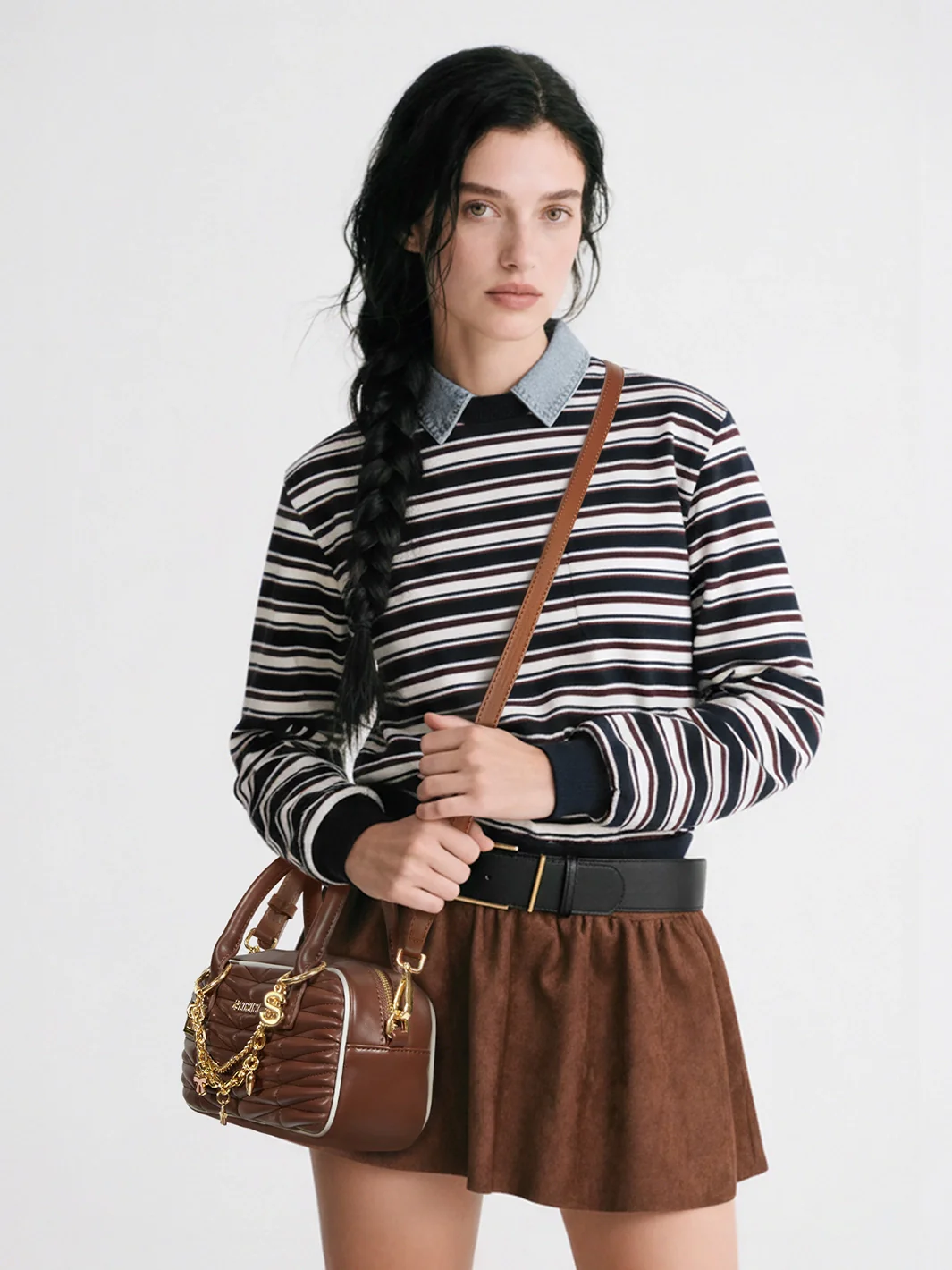 Claire Quilted Vegan Leather Pillow Bag - Image 15