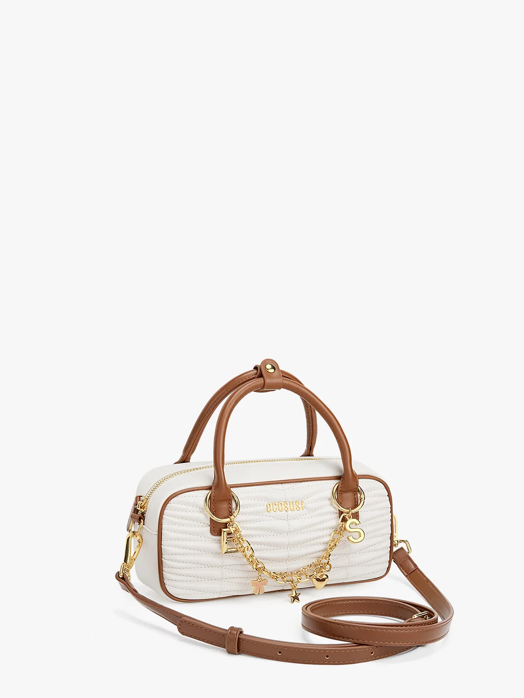 Claire Quilted Vegan Leather Pillow Bag - Image 18