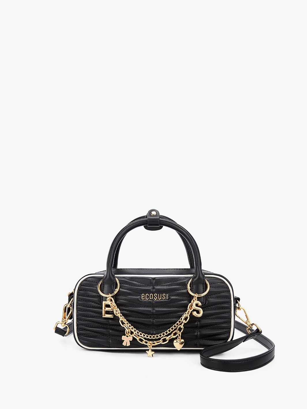 Claire Quilted Vegan Leather Pillow Bag - Image 20