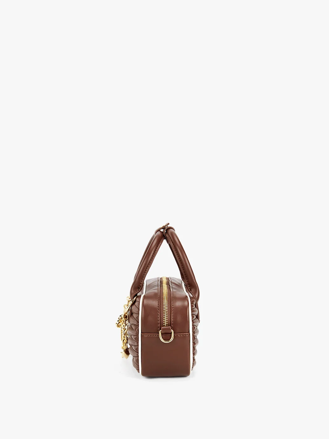 Claire Quilted Vegan Leather Pillow Bag - Image 9