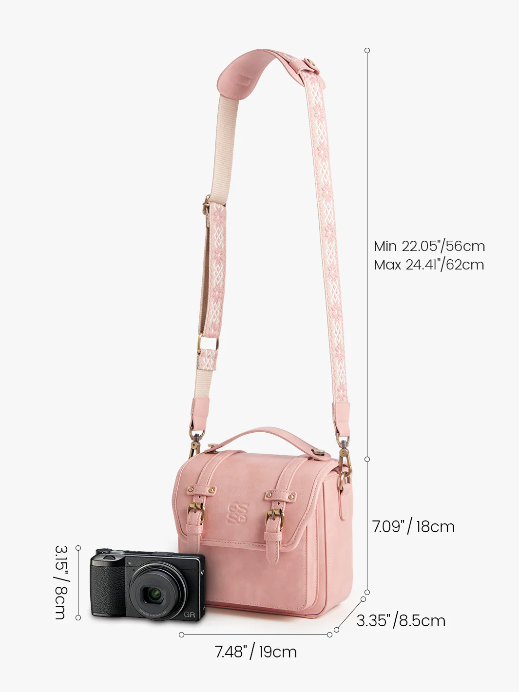 Clara Vintage Shoulder Camera Bag - Image 22