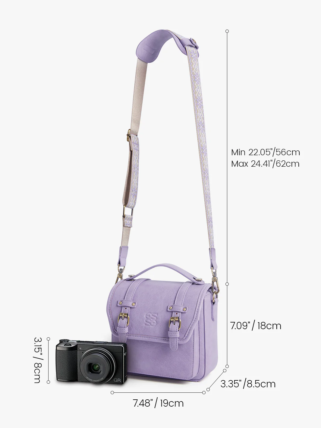 Clara Vintage Shoulder Camera Bag - Image 34