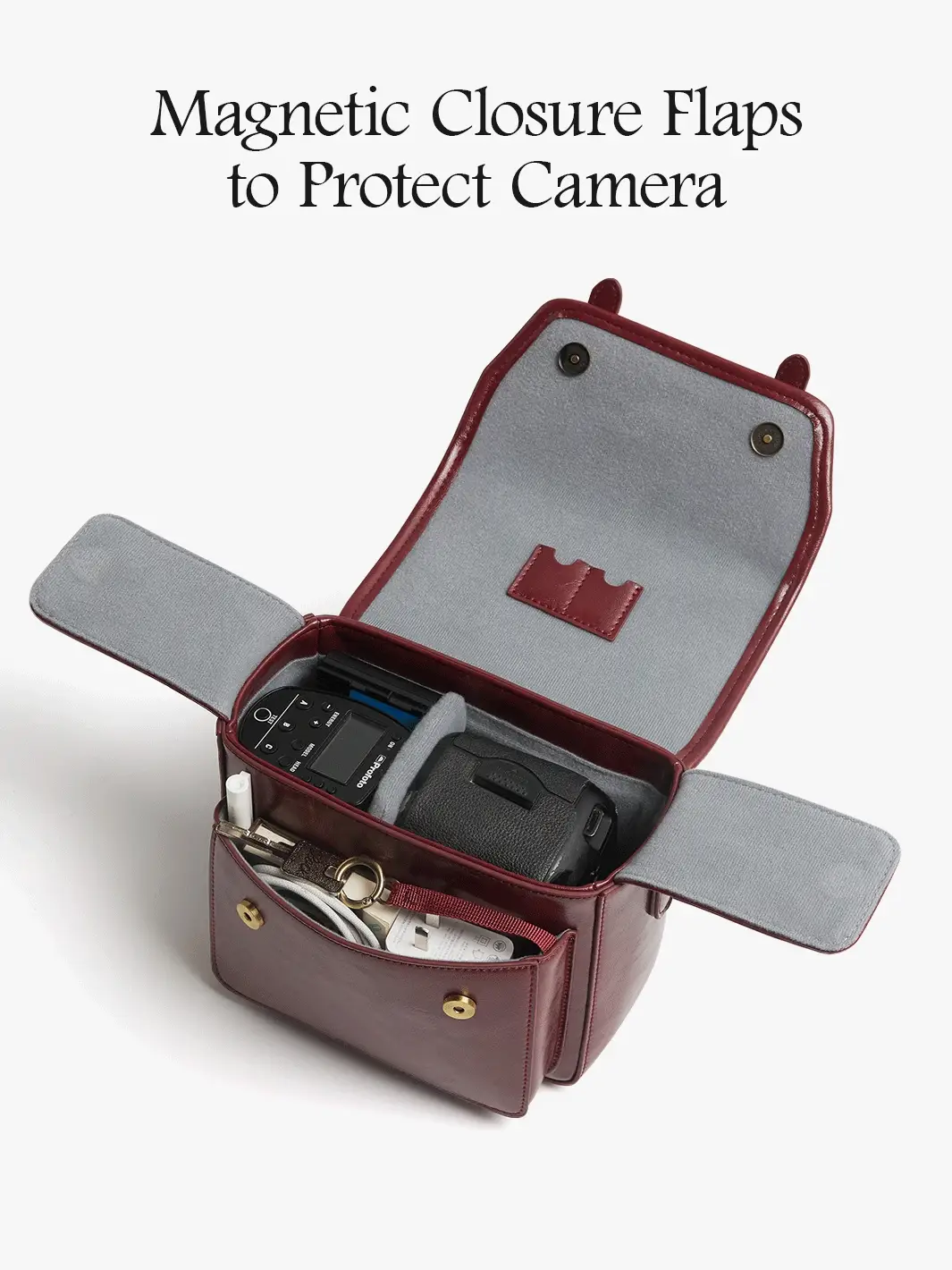 Clara Vintage Shoulder Camera Bag - Image 4