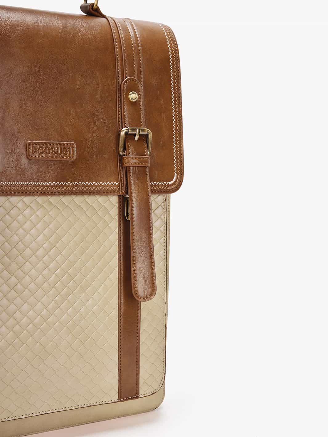 Dolce Weave Vegan Leather 15.6-Inch Backpack - Image 5