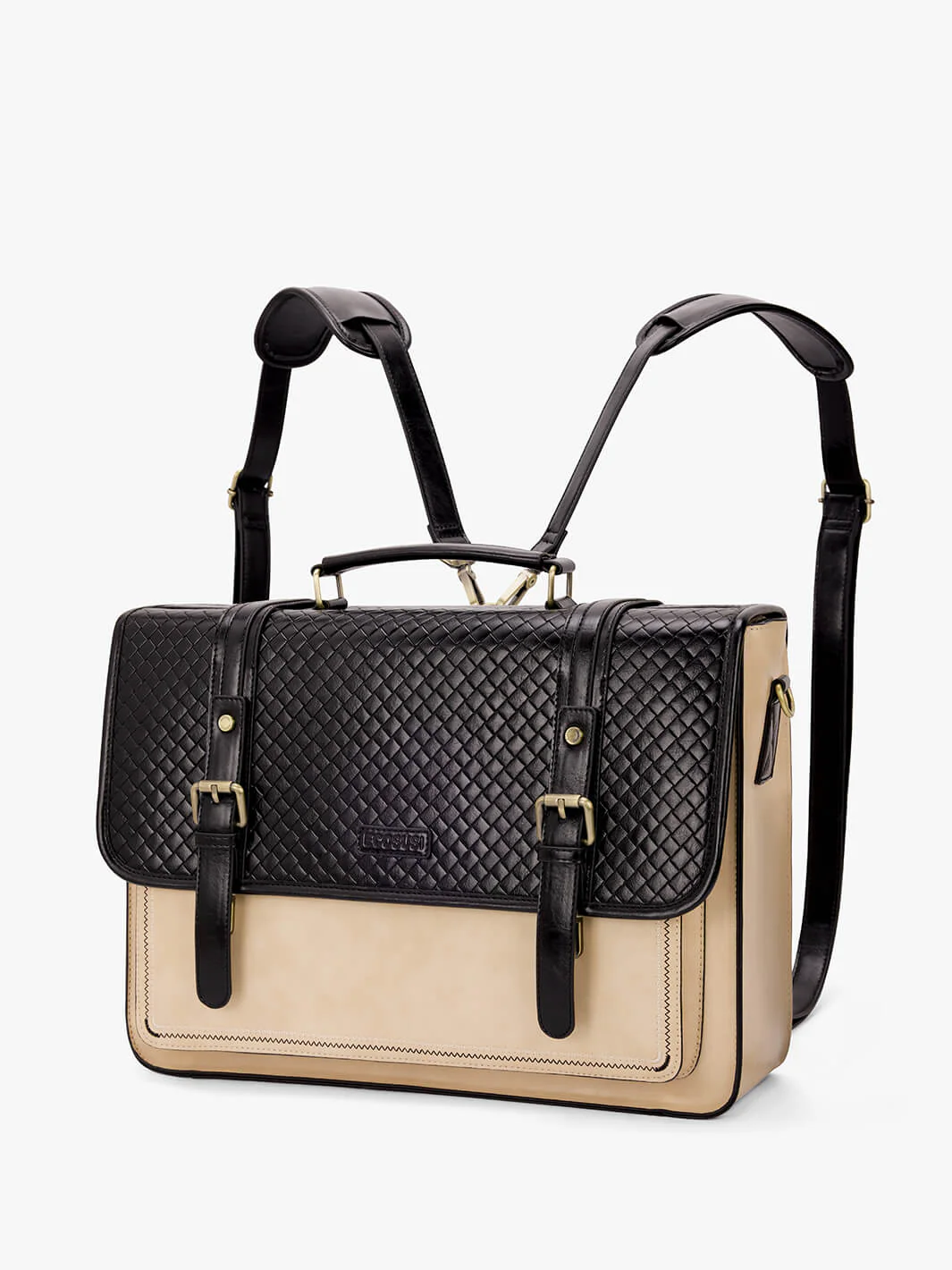 Dolce Weave Vegan Leather 15.6-Inch Briefcase - Image 18