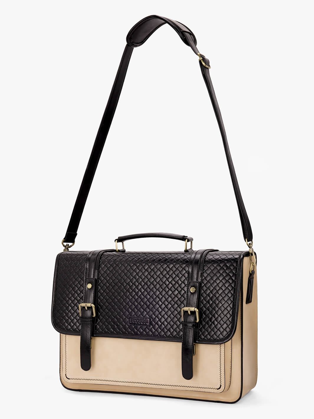 Dolce Weave Vegan Leather 15.6-Inch Briefcase - Image 20