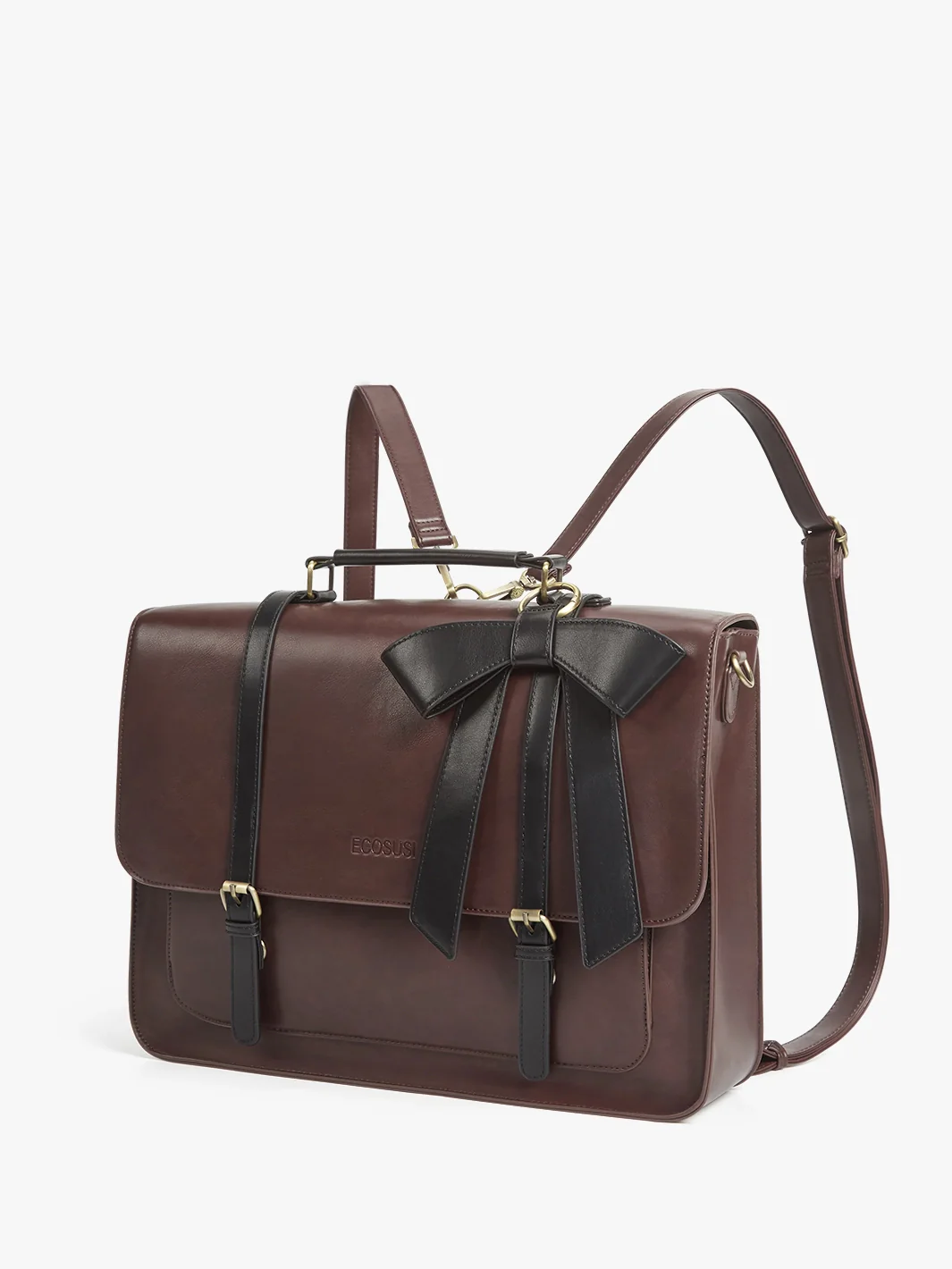 Cocoa Truffle Ecosusi Classic Bow Briefcase - Image 12