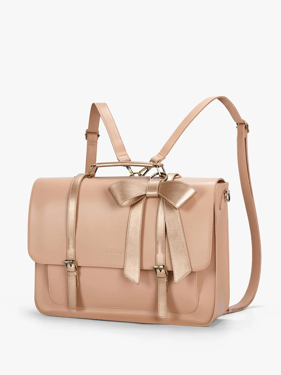 Cocoa Truffle Ecosusi Classic Bow Briefcase - Image 25