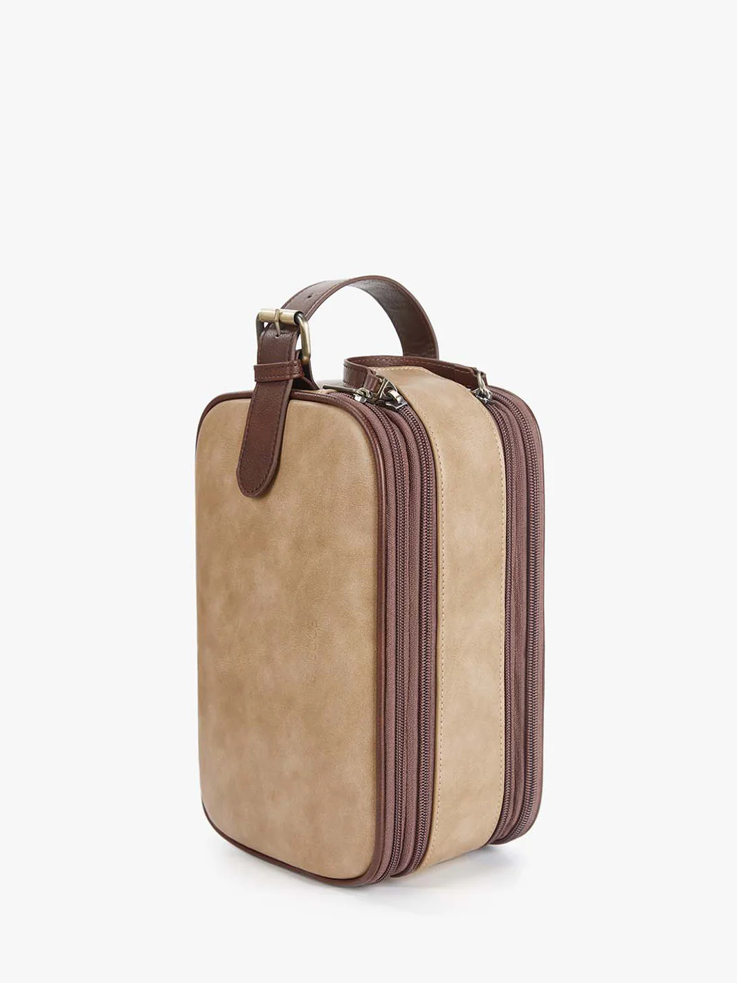 Elena Large Vegan Leather Toiletry Bag - Image 23