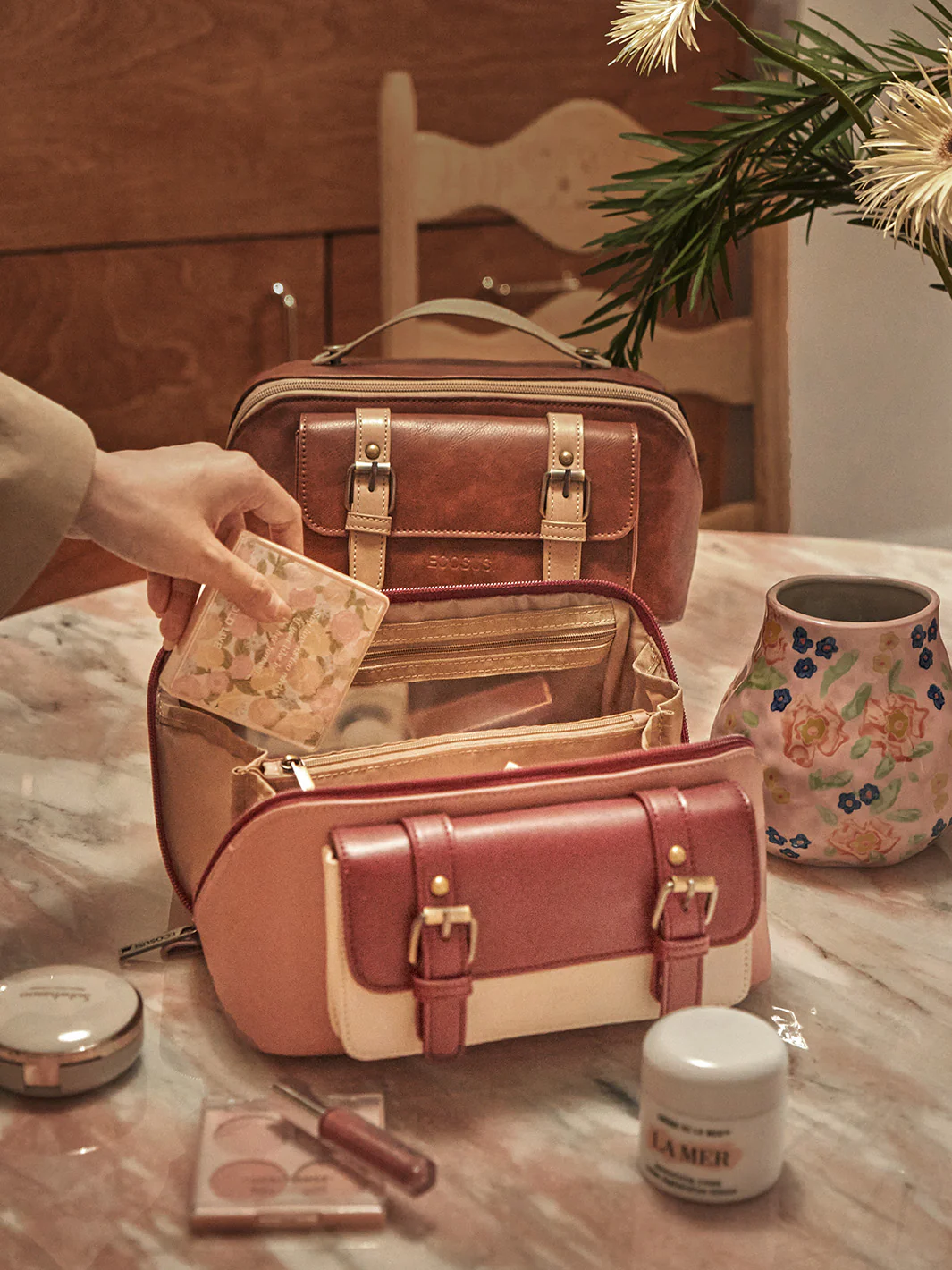 Elena Open Flat Cosmetic Makeup Bag - Image 14