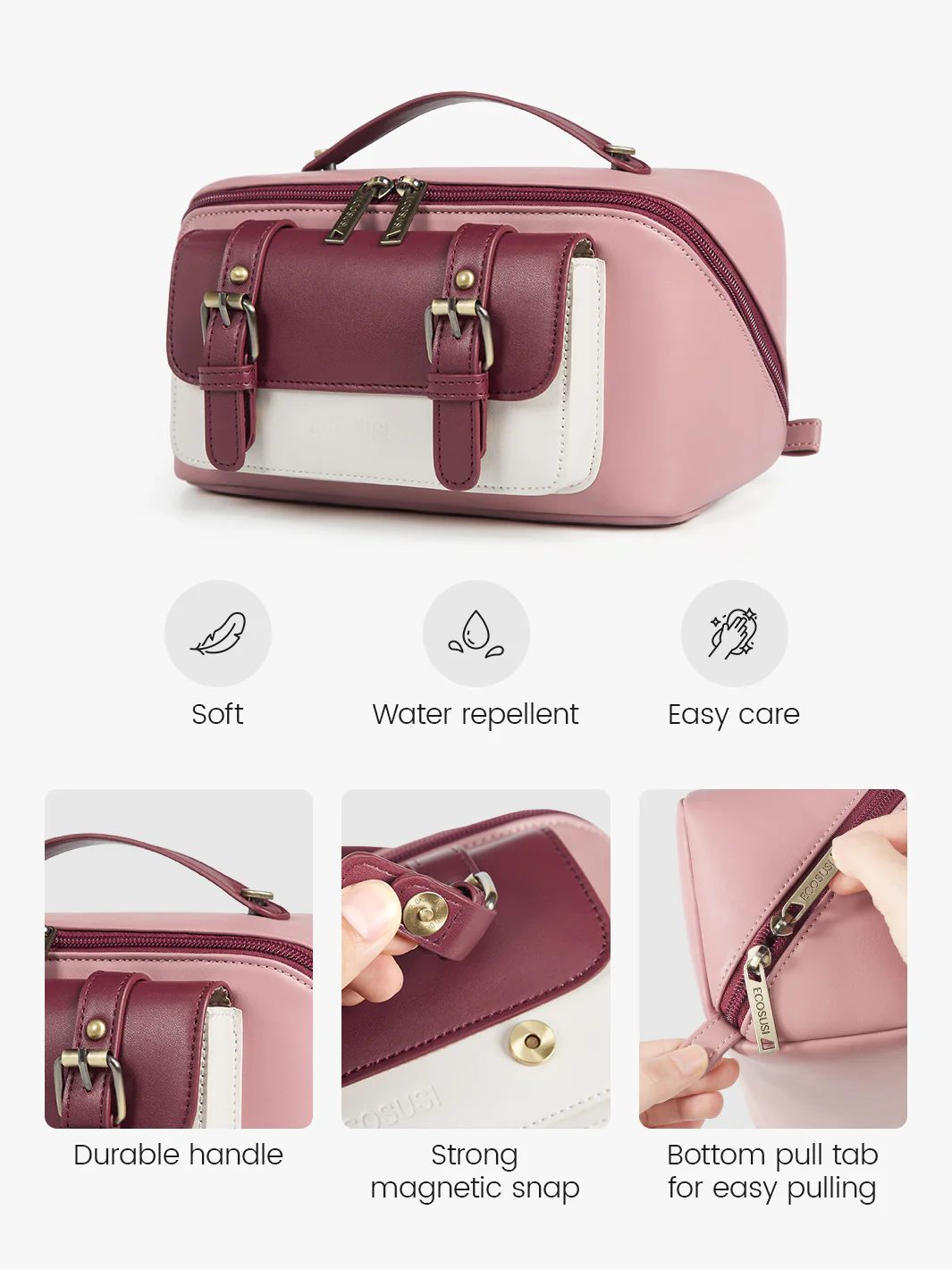 Elena Open Flat Cosmetic Makeup Bag - Image 20