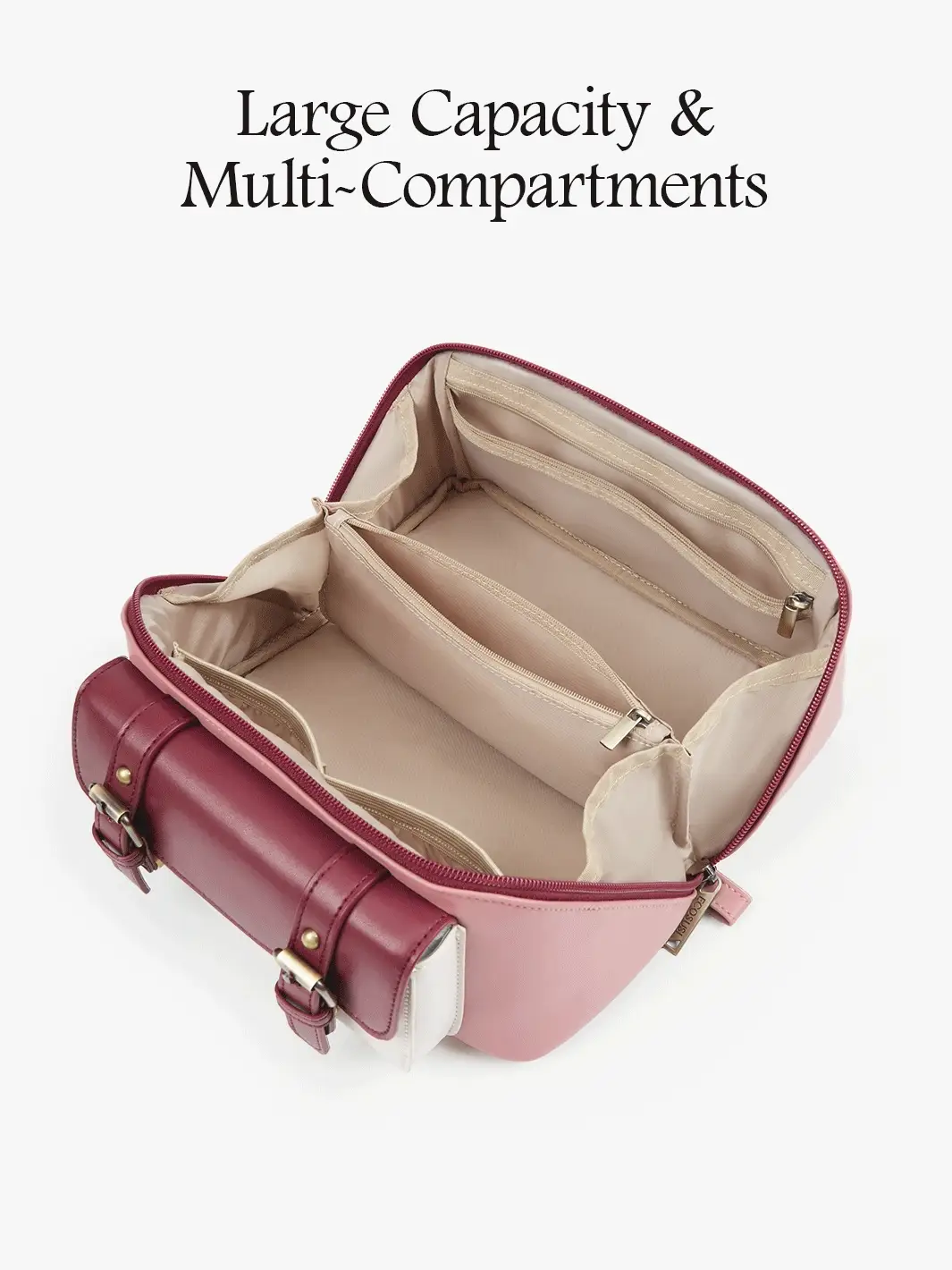 Elena Open Flat Cosmetic Makeup Bag - Image 21