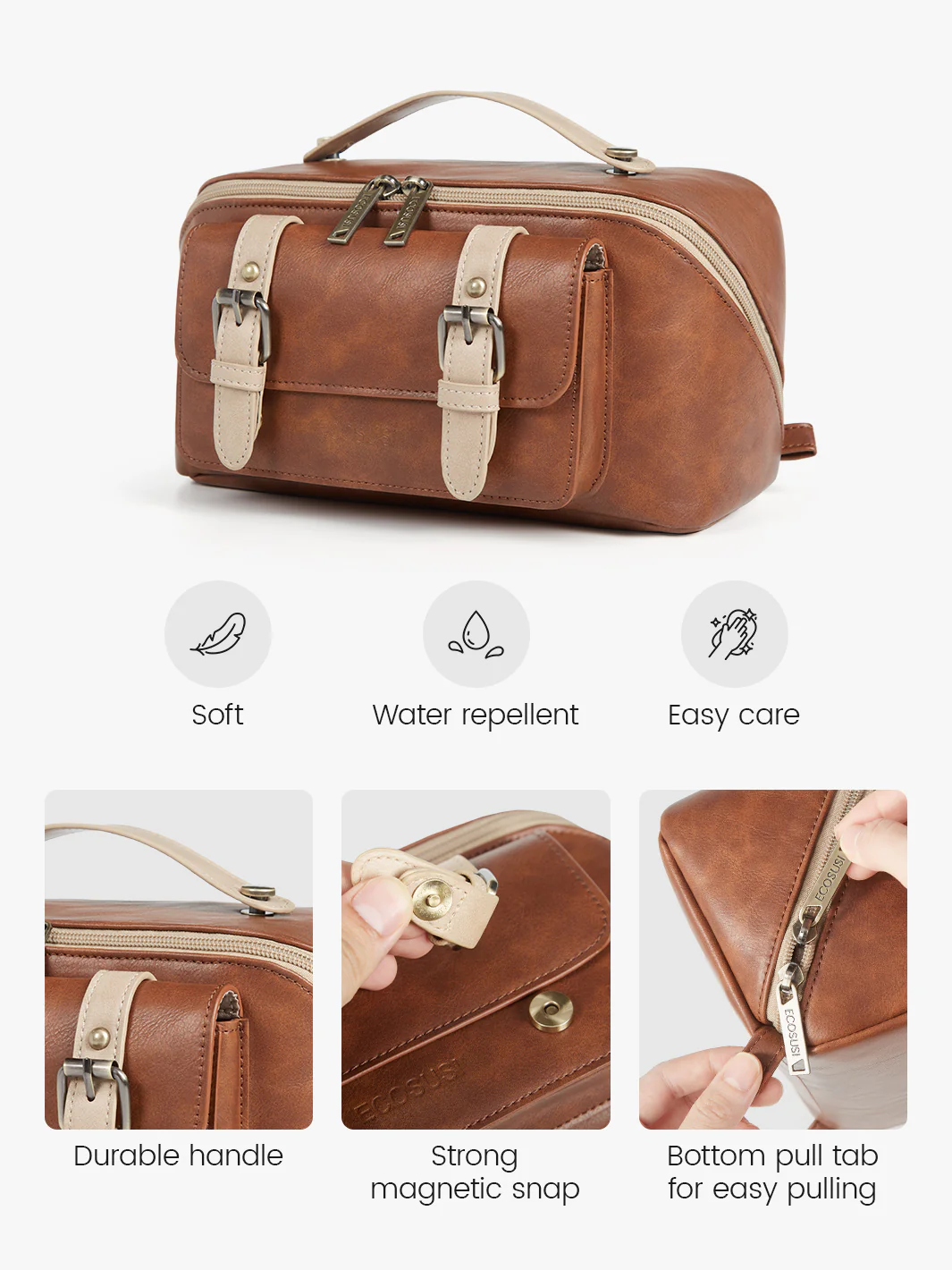 Elena Open Flat Cosmetic Makeup Bag - Image 8