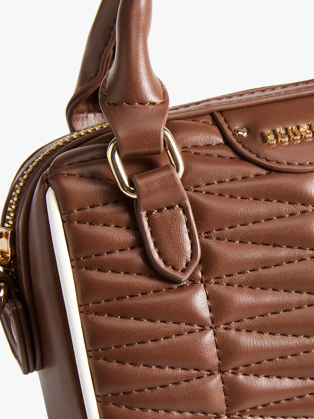 Elise Quilted Mini Boston Bag - Image 12