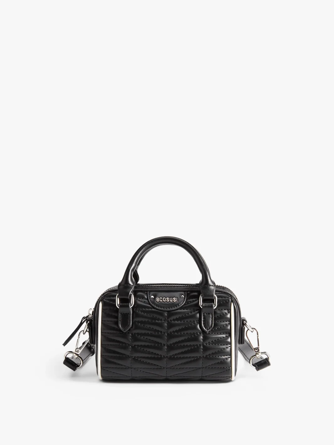 Elise Quilted Mini Boston Bag - Image 23