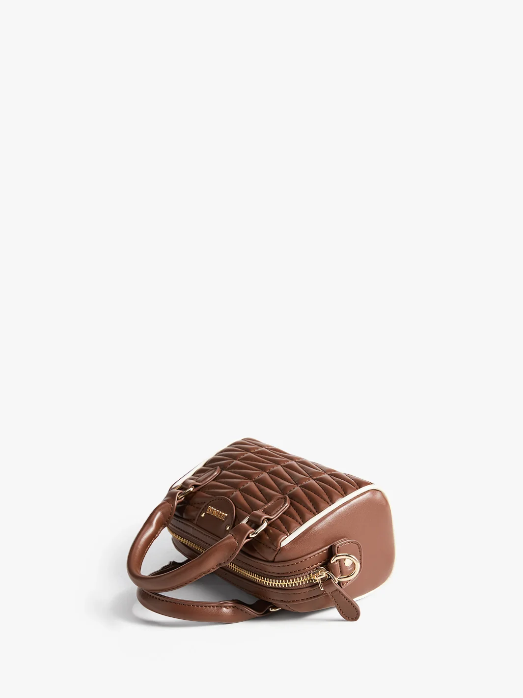 Elise Quilted Mini Boston Bag - Image 7