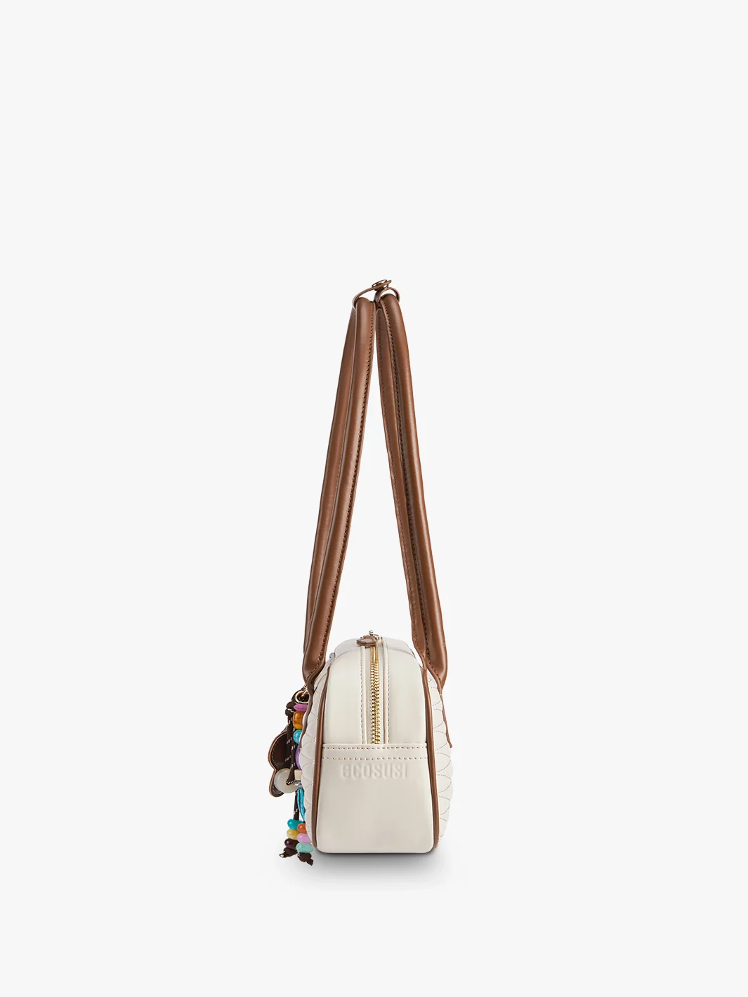 Elise Quilted Vegan Leather Baguette Bag - Image 5