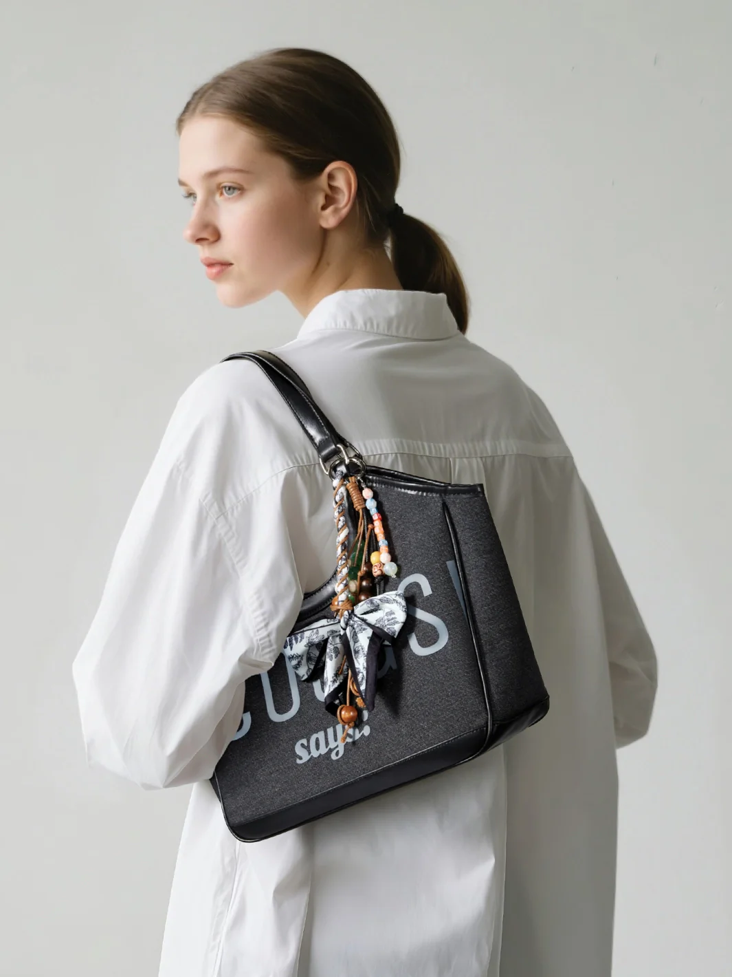 Elle Small Canvas Tote Bag - Image 14