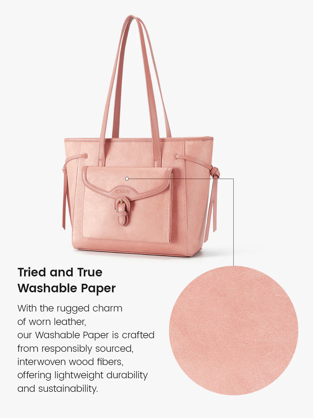 Evelina Washable Paper Classic Tote - Image 19