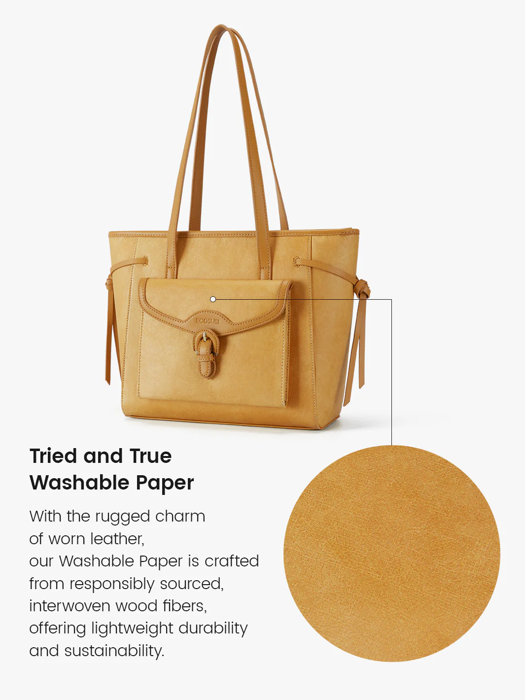 Evelina Washable Paper Classic Tote - Image 30