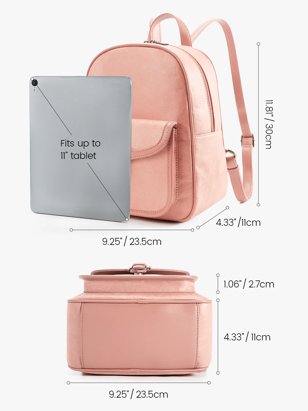 Evelina Washable Paper Mini Backpack - Image 12