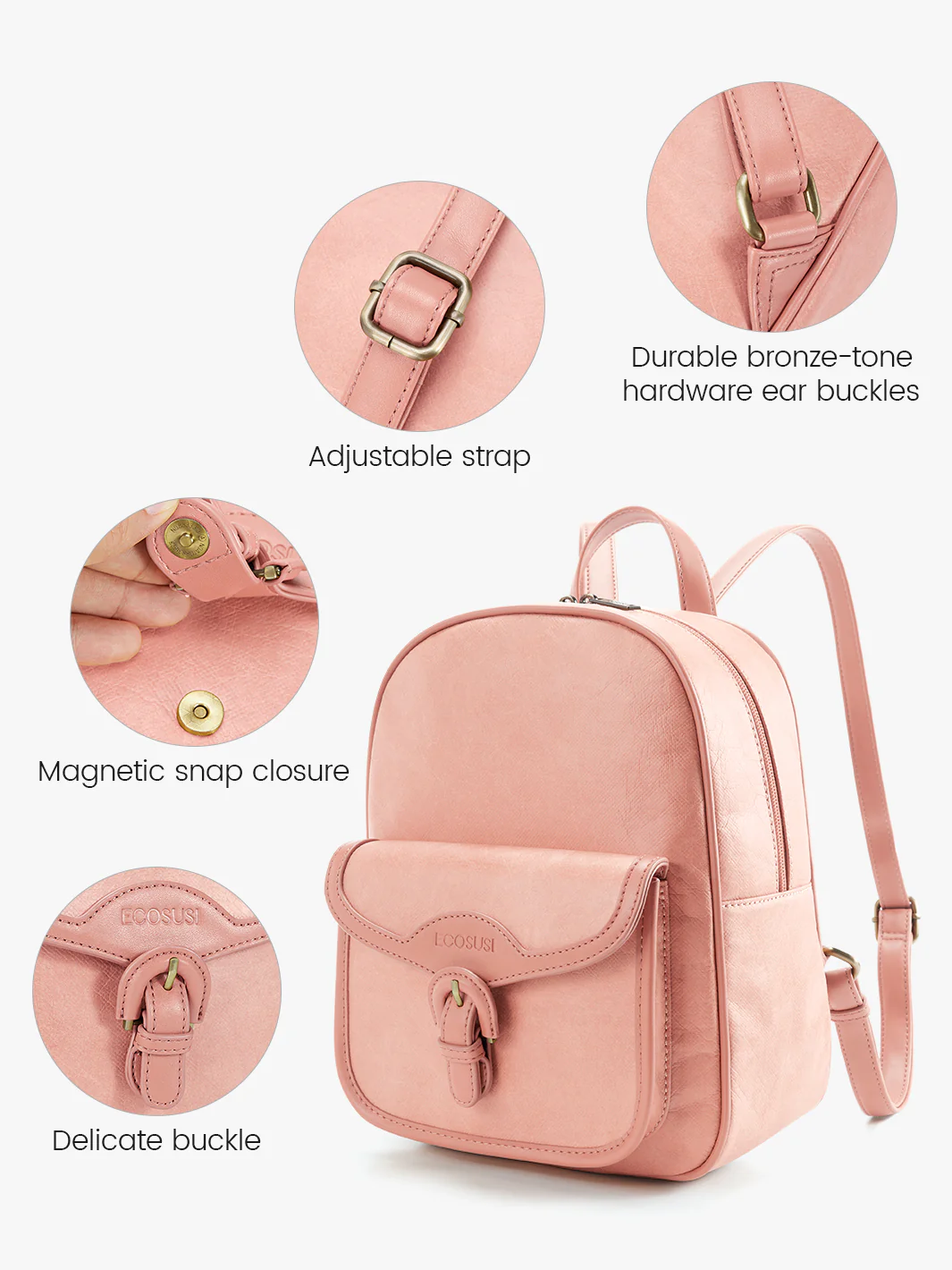 Evelina Washable Paper Mini Backpack - Image 15