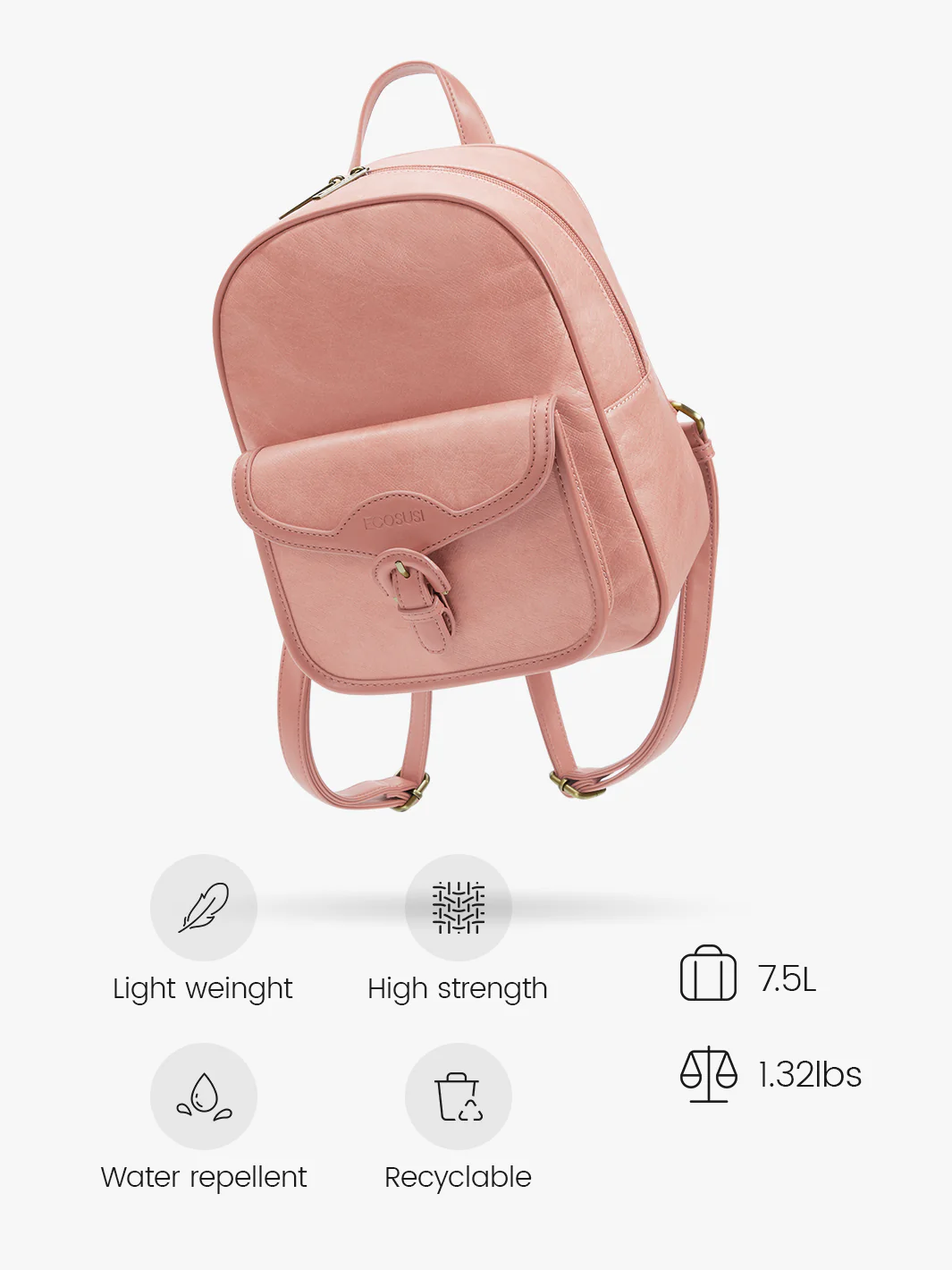 Evelina Washable Paper Mini Backpack - Image 16