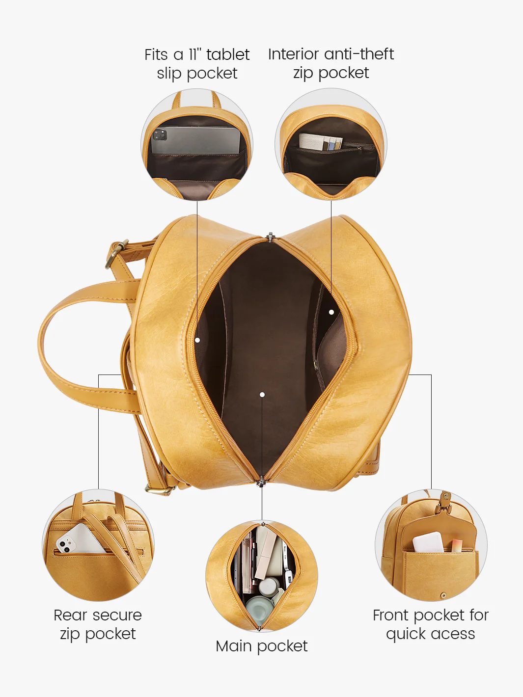 Evelina Washable Paper Mini Backpack - Image 23