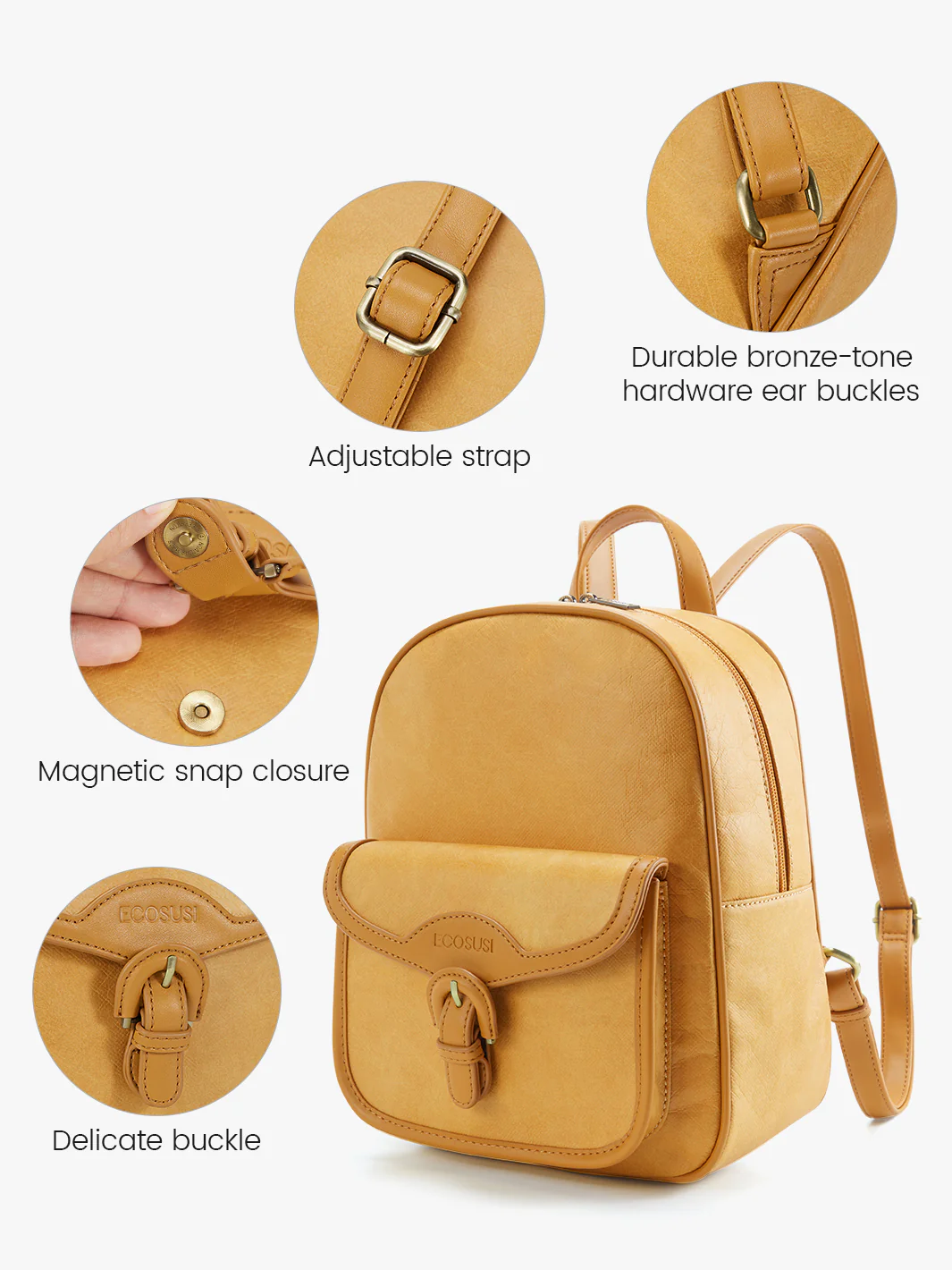 Evelina Washable Paper Mini Backpack - Image 24