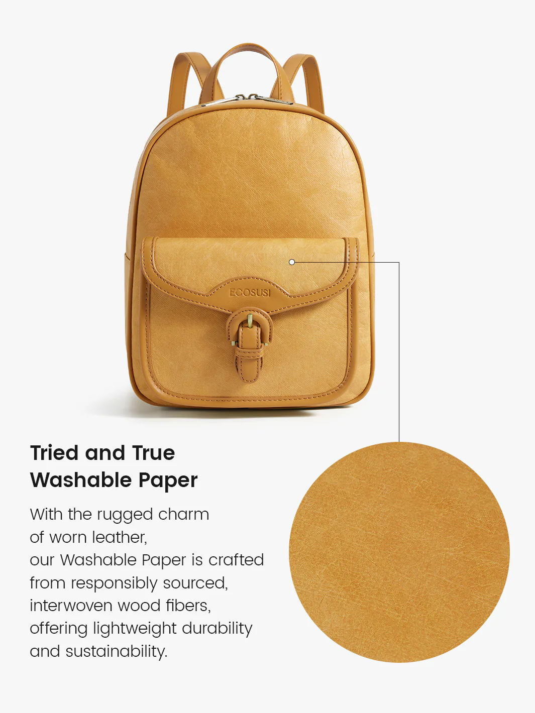 Evelina Washable Paper Mini Backpack - Image 26