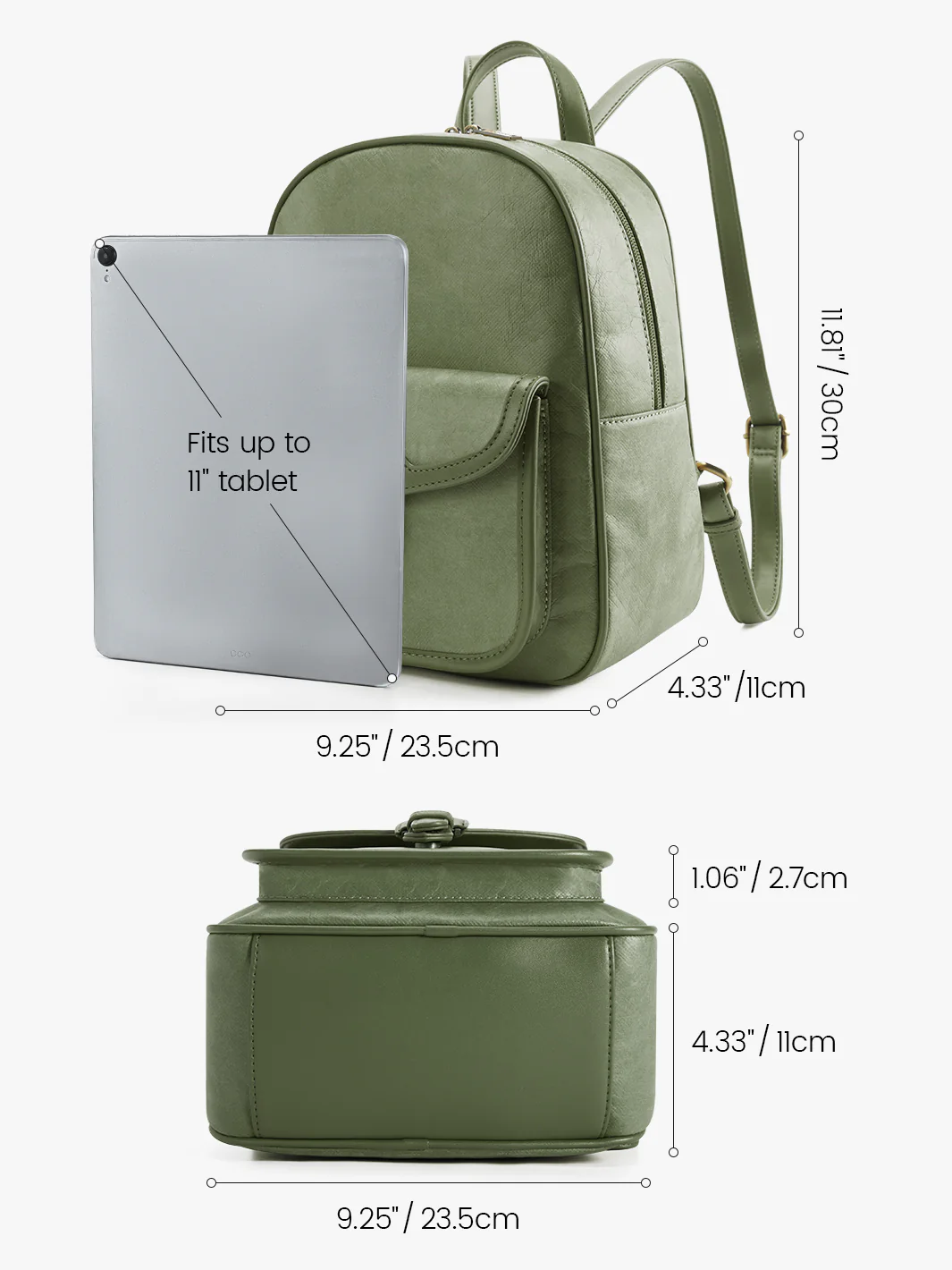 Evelina Washable Paper Mini Backpack - Image 3