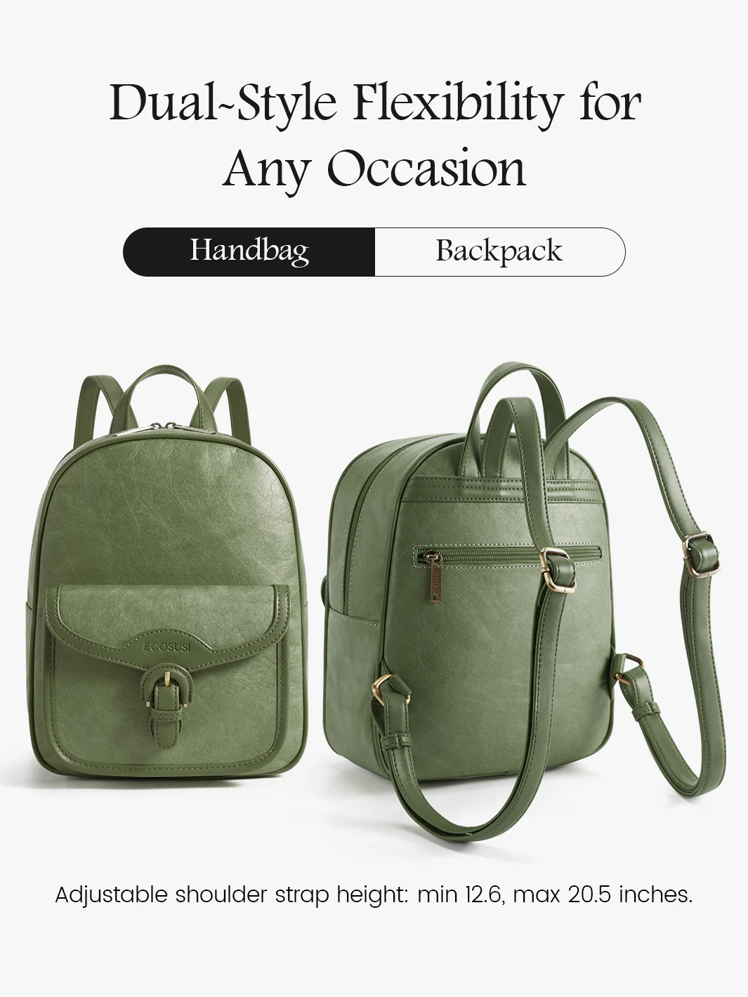 Evelina Washable Paper Mini Backpack - Image 4