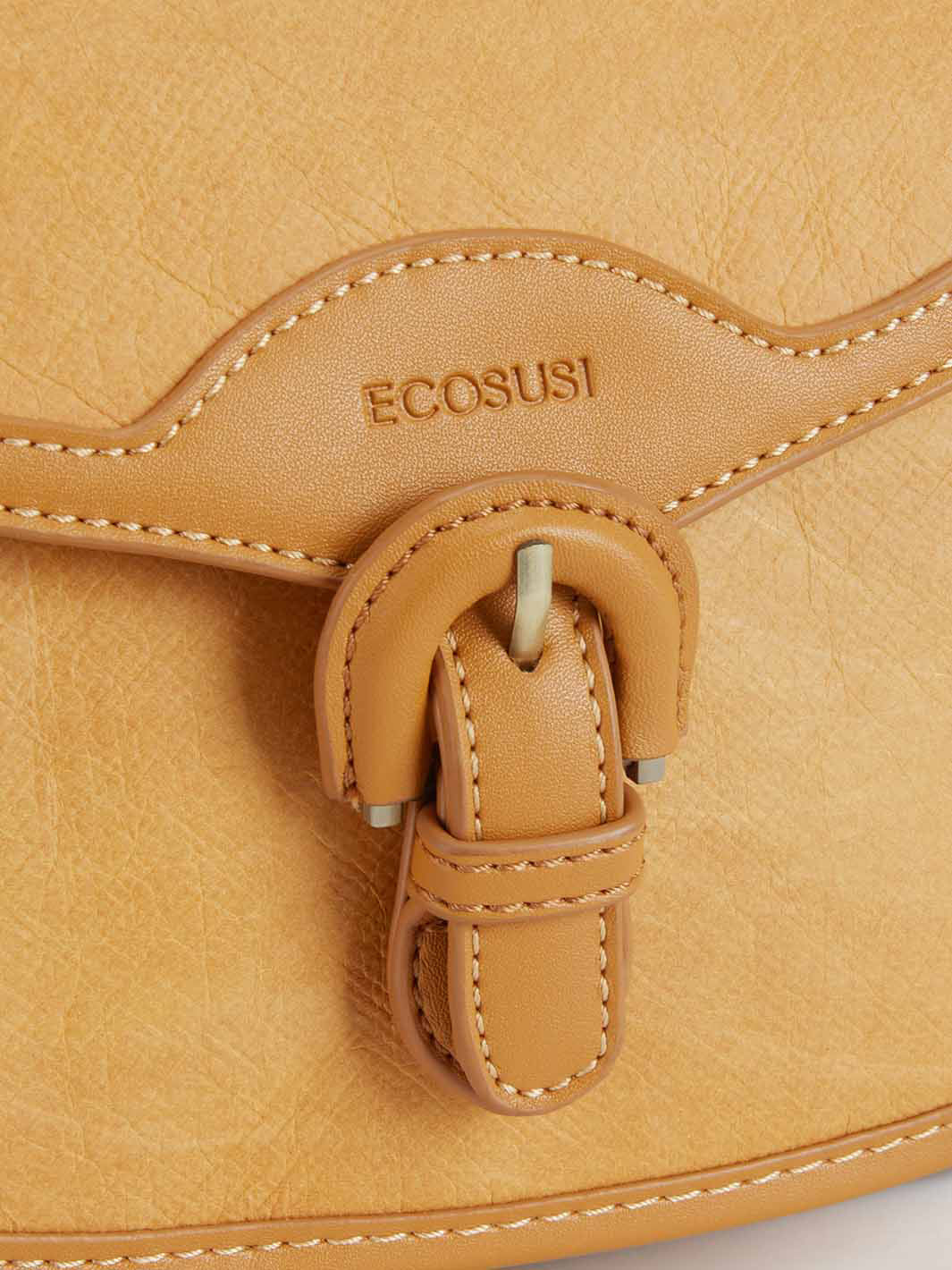 Evelina Washable Paper Vintage Saddle Crossbody - Image 13