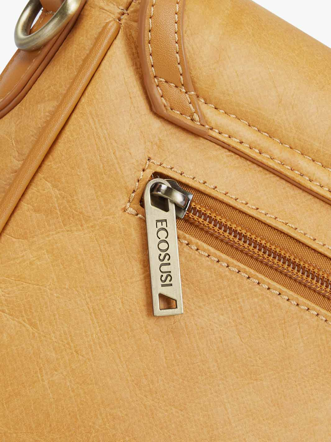 Evelina Washable Paper Vintage Saddle Crossbody - Image 15