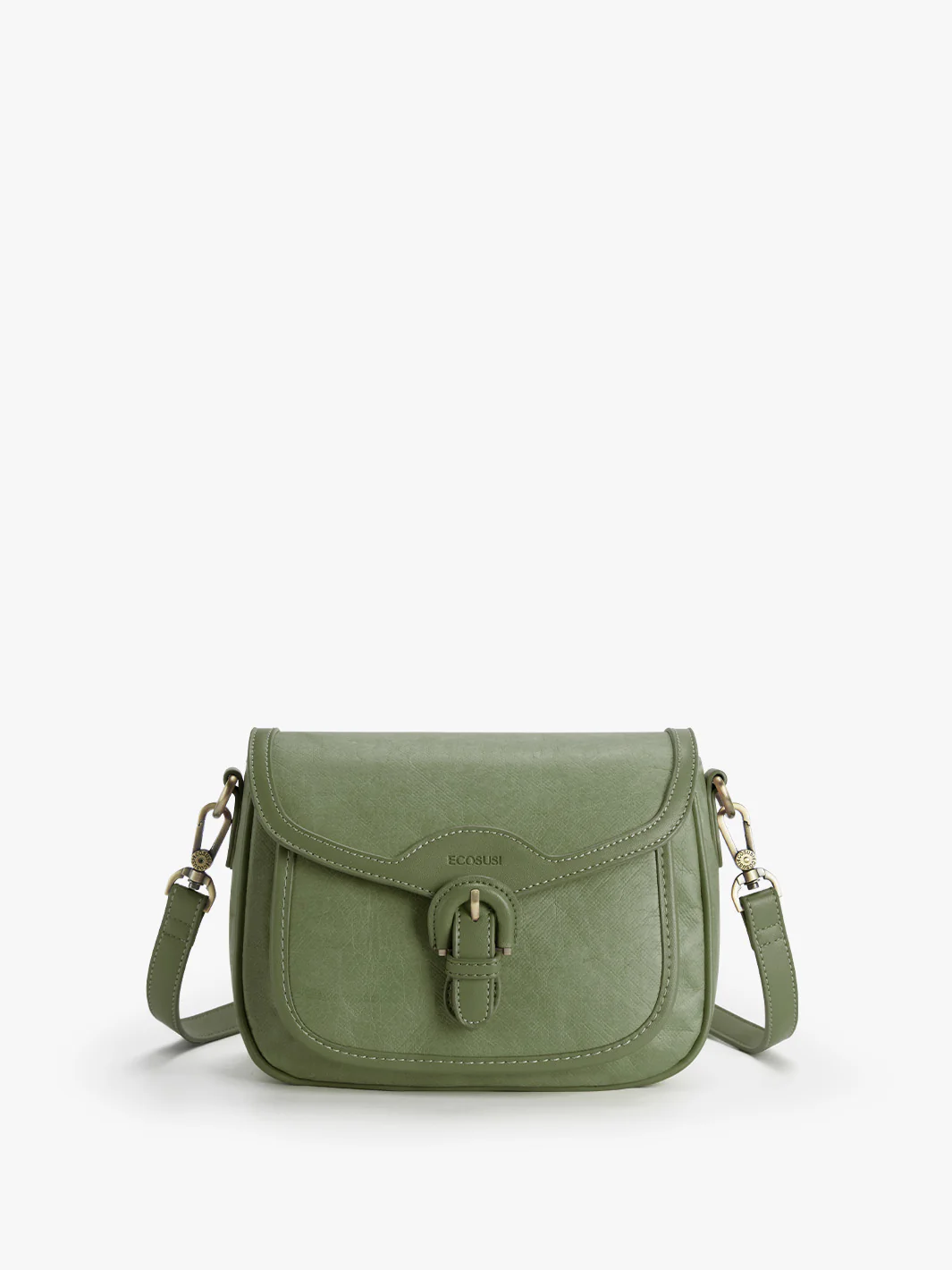 Evelina Washable Paper Vintage Saddle Crossbody - Image 18