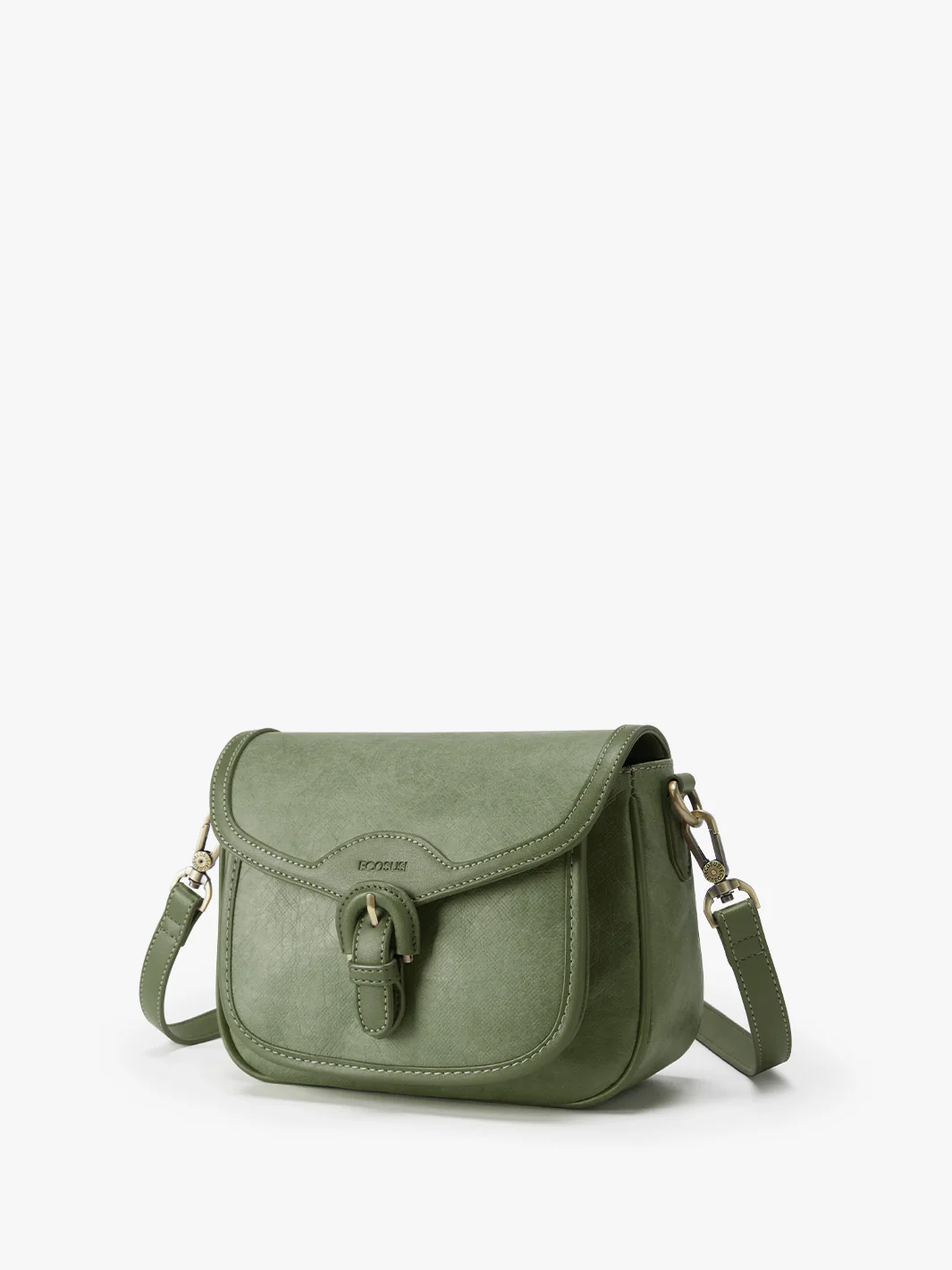 Evelina Washable Paper Vintage Saddle Crossbody - Image 25