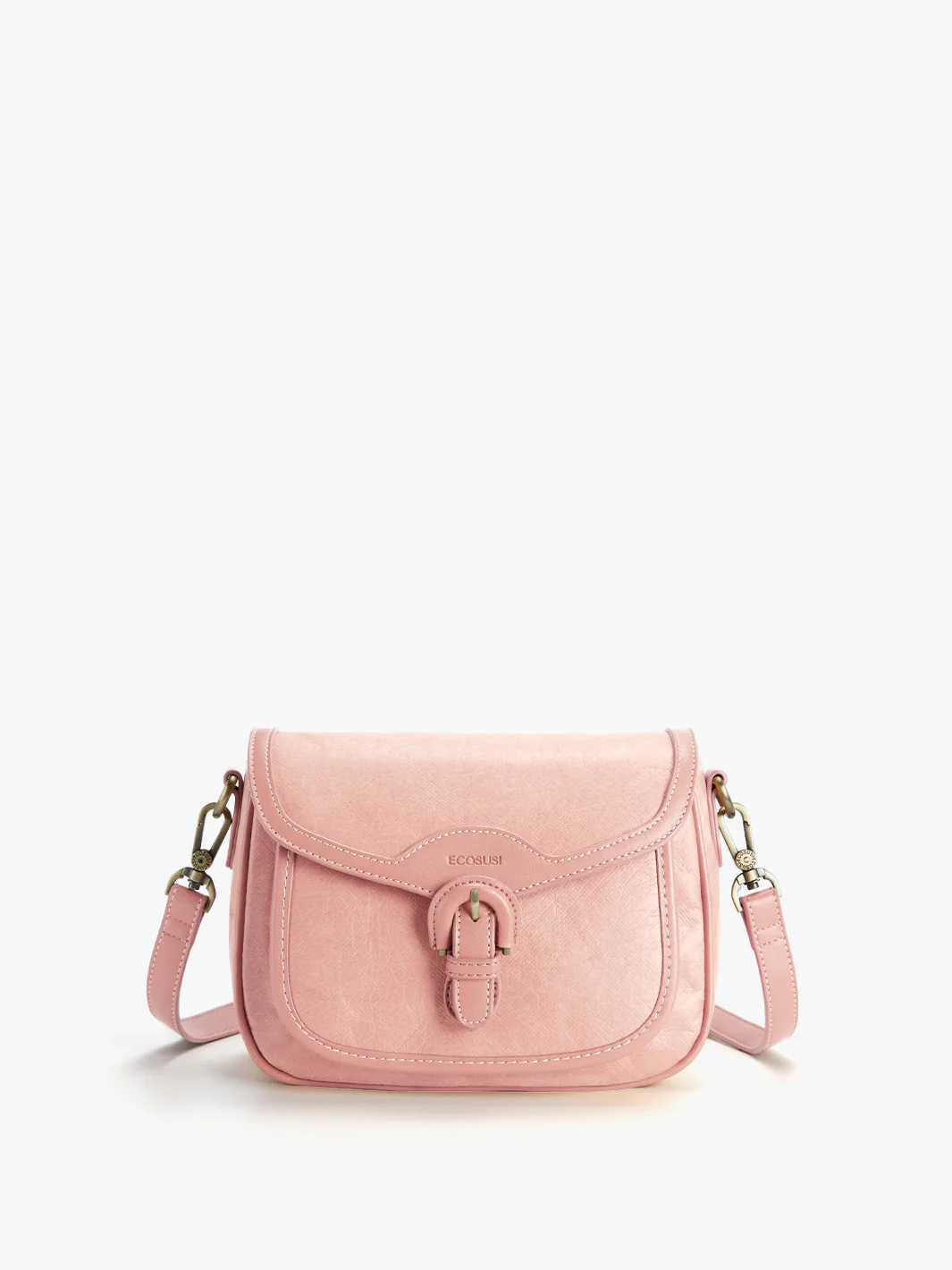 Evelina Washable Paper Vintage Saddle Crossbody - Image 35