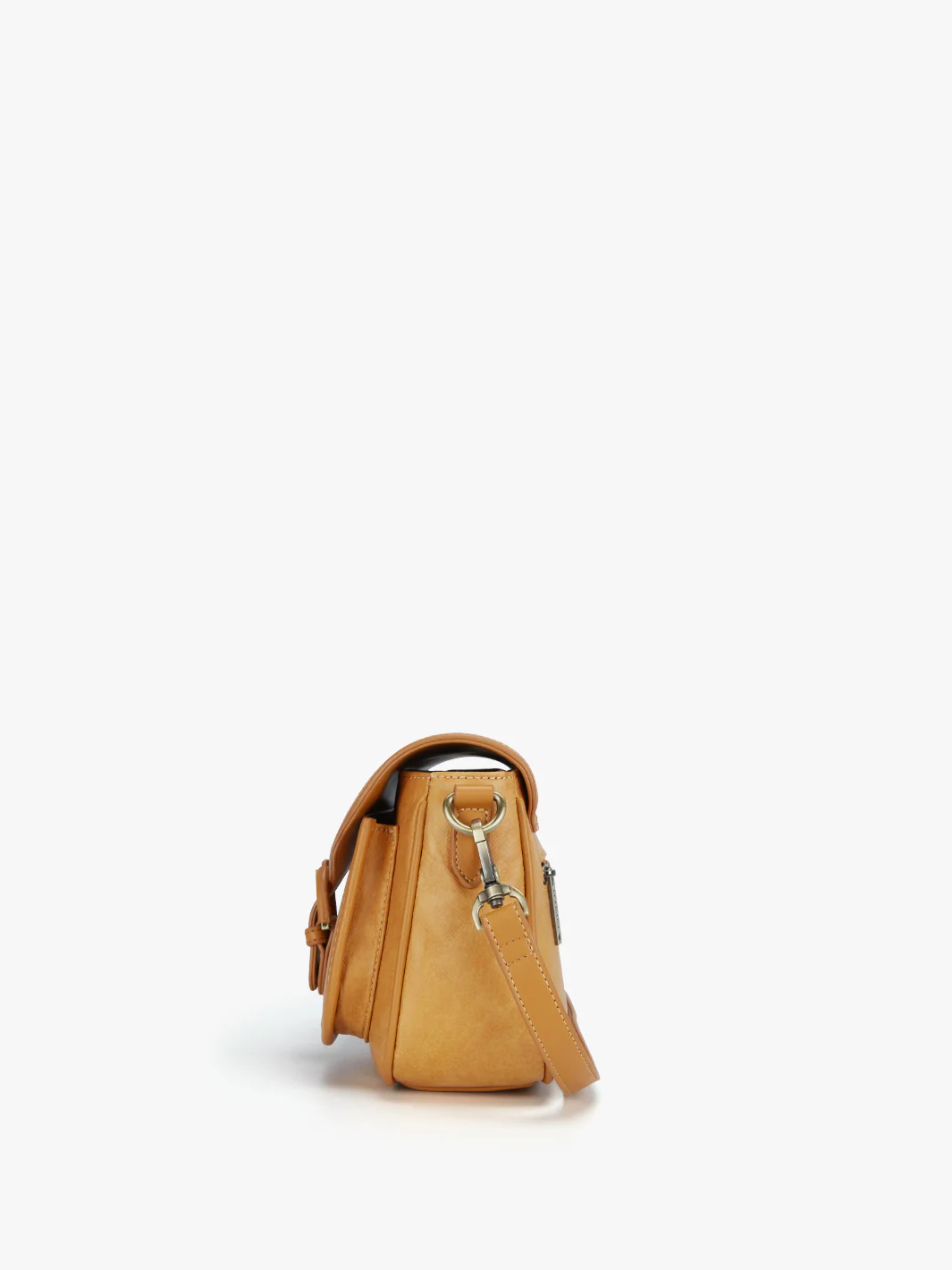 Evelina Washable Paper Vintage Saddle Crossbody - Image 9
