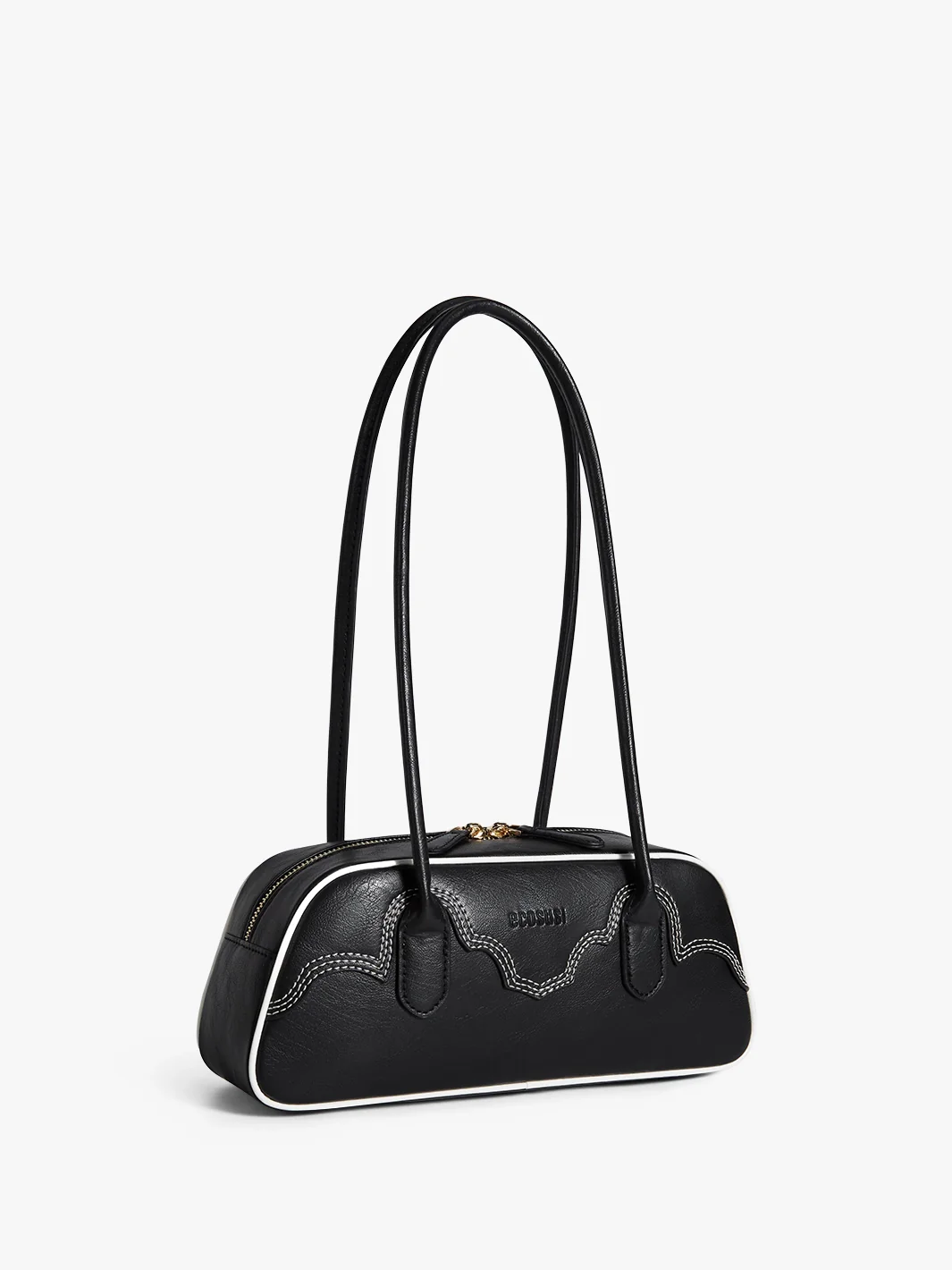 Evelyn Vegan Leather Baguette Bag - Image 4